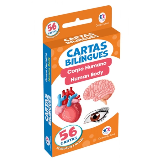 Livro Flash cards Flash Cards Cartas Bilíngues - Corpo humano - Human body
