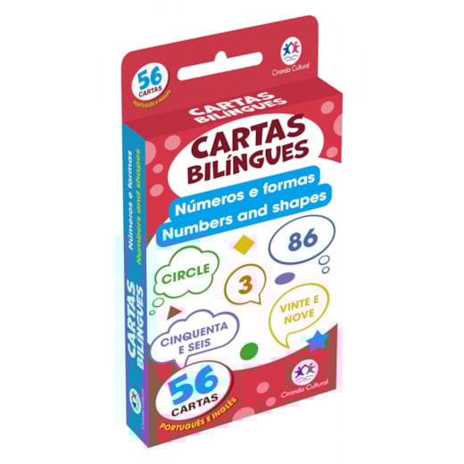 Livro Flash cards Flash Cards Cartas Bilíngues - Números e formas - Numbers and shapes