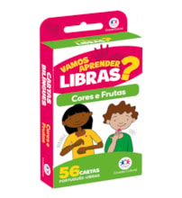 Livro Flash cards Flash cards - Cores e frutas em Libras - Com QR code para aprender os sinais