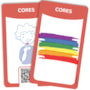 Livro Flash cards Flash cards - Cores e frutas em Libras - Com QR code para aprender os sinais