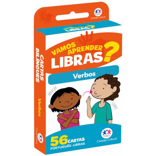 Livro Flash cards Flash cards - Verbos em Libras - Com QR code para aprender os sinais