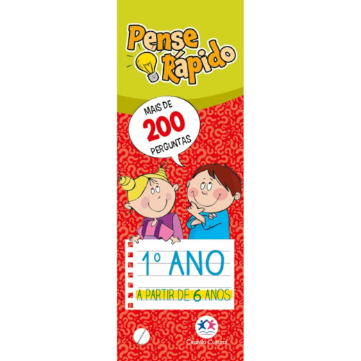 Livro Flash cards Pense rápido - 1º ano