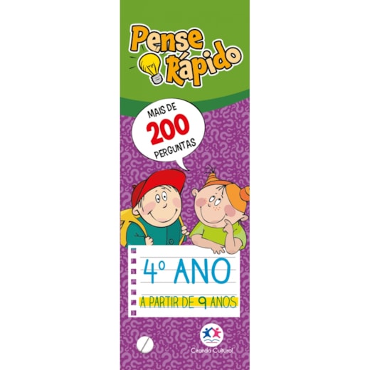 Livro Flash cards Pense rápido - 4º ano