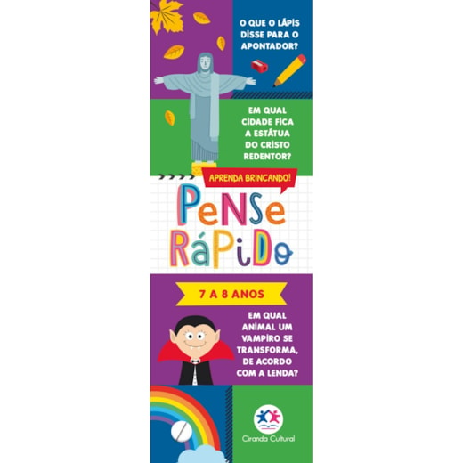 Livro Flash cards Pense rápido -  7 a 8 anos