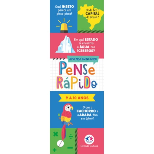 Livro Flash cards Pense rápido -  9 a 10 anos