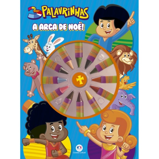 Livro Giz de cera 3 Palavrinhas - A arca de Noé