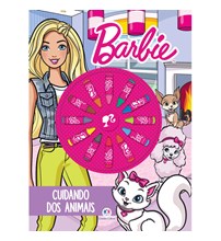 Livro Giz de cera Barbie - Cuidando dos animais