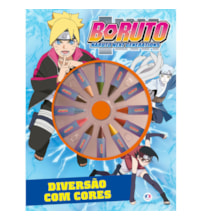 Livro Giz de cera Boruto - Diversão com cores - Giz de cera