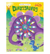 Livro Giz de cera Dinossauros