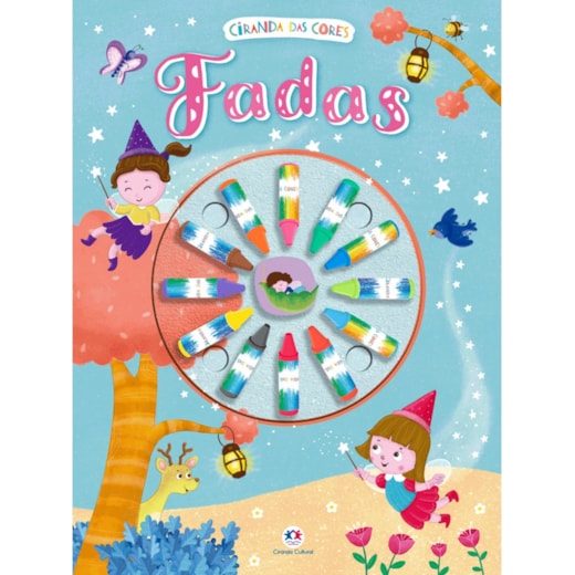 Livro Giz de cera Fadas