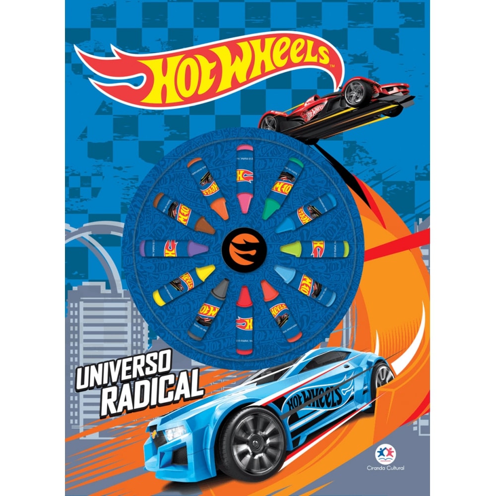 Livro Giz de cera Hot Wheels - Universo radical - Ciranda Cultural