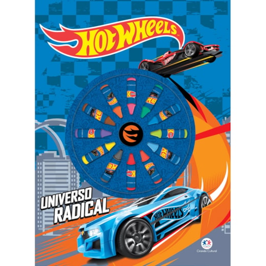 Livro Giz de cera Hot Wheels - Universo radical