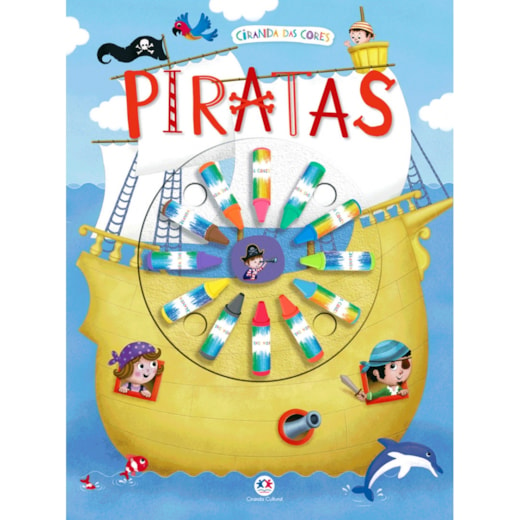 Livro Giz de cera Piratas