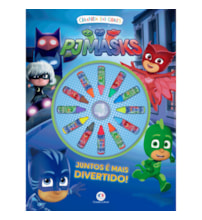 Livro Giz de cera PJ Masks - Juntos é mais divertido!