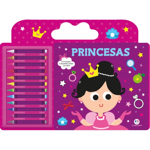 Livro Giz de cera Princesas