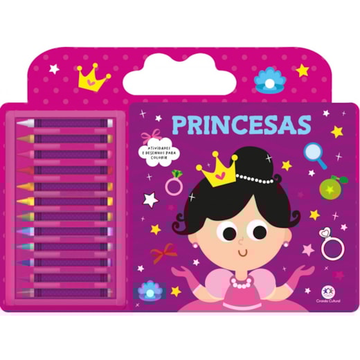 Livro Giz de cera Princess