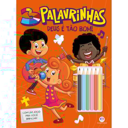 Livro Grampeado 3 Palavrinhas - Deus é tão bom