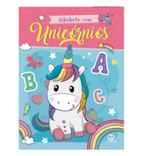 Livro Grampeado Alfabeto com unicórnios