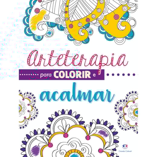 Livro Grampeado Arteterapia para colorir e acalmar