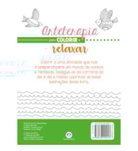 Livro Grampeado Arteterapia para colorir e relaxar