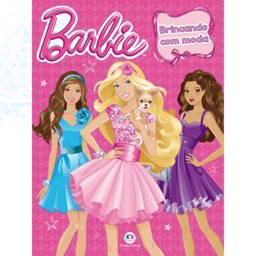 Livro Grampeado Barbie - Brincando com moda