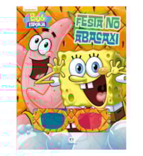 Livro Grampeado Bob Esponja - Festa no abacaxi