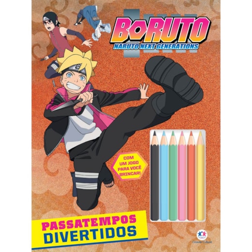 Livro Grampeado Boruto - Passatempos divertidos