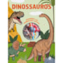 Livro Grampeado Dinossauros - Livro de atividades com borrachas divertidas em formato de dinossauro