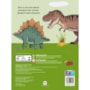 Livro Grampeado Dinossauros - Livro de atividades com borrachas divertidas em formato de dinossauro