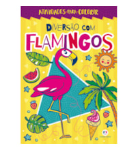 Livro Grampeado Diversão com flamingos Livro Grampeado Diversão com flamingos