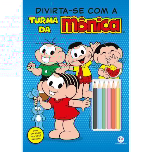 Livro Grampeado Divirta-se com a Turma da Mônica