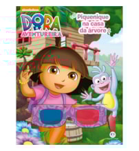 Livro Grampeado Dora, a Aventureira - Piquenique na casa da árvore