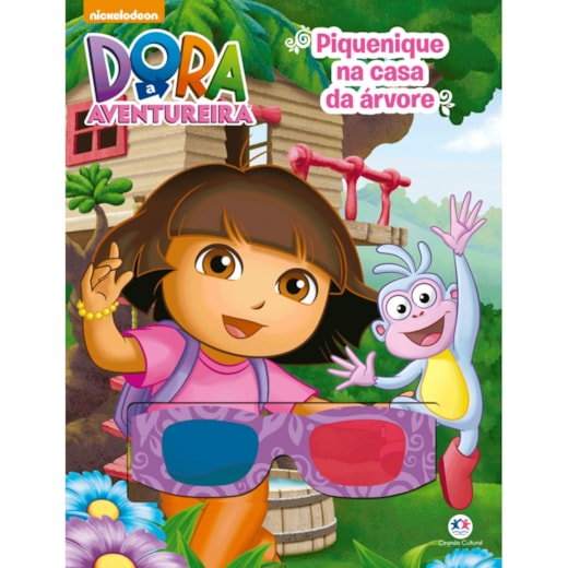 Livro Grampeado Dora, a Aventureira - Piquenique na casa da árvore