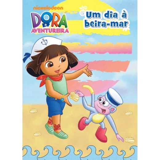Livro Grampeado Dora, a Aventureira - Um dia à beira-mar