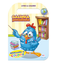 Livro Grampeado Galinha Pintadinha - Brincando de colorir