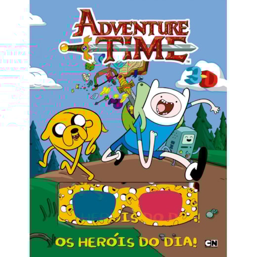 Livro Grampeado Hora de Aventura - Os heróis do dia