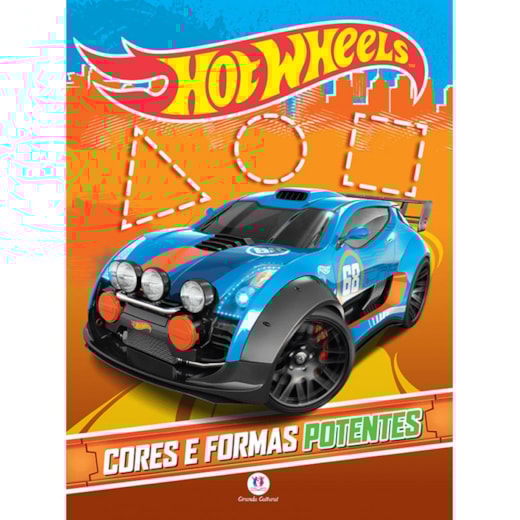 Livro Grampeado Hot Wheels - Cores e formas potentes