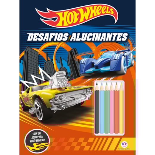 Livro Grampeado Hot Wheels - Desafios alucinantes