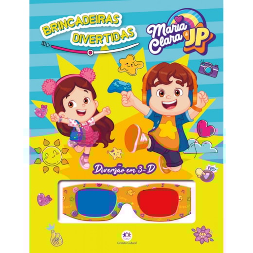 Livro Grampeado Maria Clara e JP - Brincadeiras divertidas