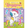 Livro Grampeado Números com unicórnios