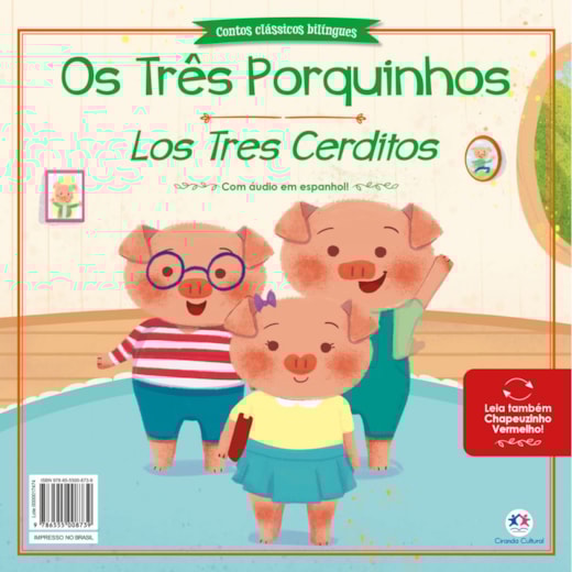 Livro Grampeado Os três porquinhos e Chapeuzinho Vermelho