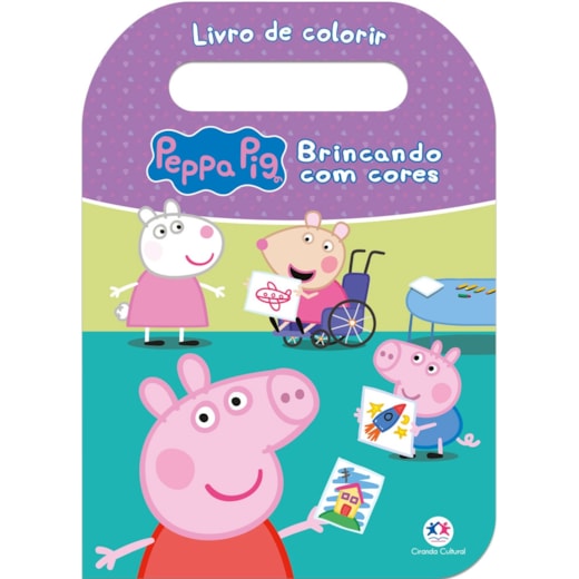 Livro Grampeado Peppa Pig - Brincando com cores