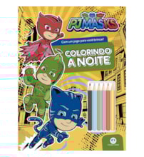 Livro Grampeado Pj Masks: Colorindo a noite