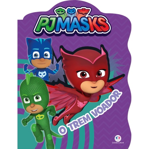 Livro Grampeado PJ Masks - O trem voador