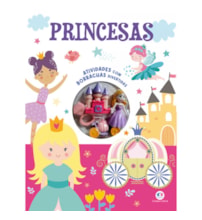 Livro Grampeado Princesas - Livro de atividades com borrachas divertidas em formato de princesas