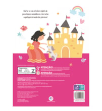 Livro Grampeado Princesas - Livro de atividades com borrachas divertidas em formato de princesas