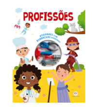 Livro Grampeado Profissões - Livro de atividades com borrachas divertidas em formato de ferramentas