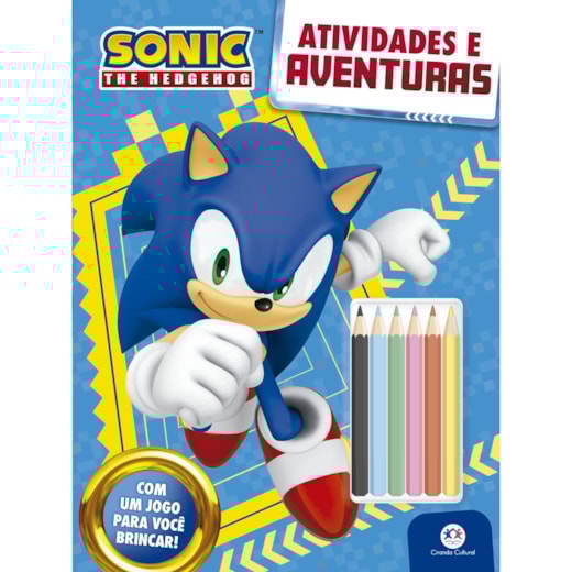 Livro Grampeado Sonic - Atividades e aventuras