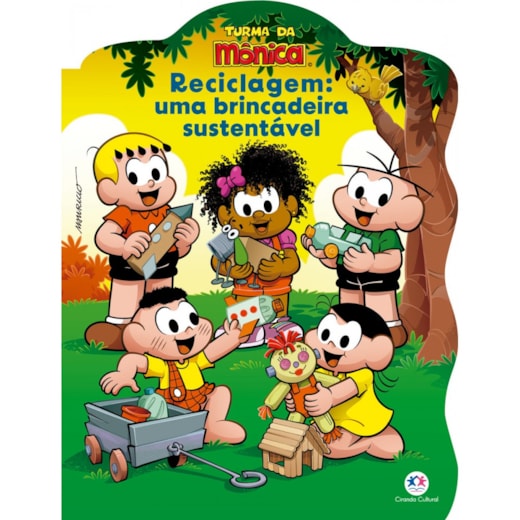 Livro Grampeado Turma da Mônica - Reciclagem: uma brincadeira sustentável