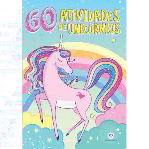 Livro Grampeado Unicórnios mágicos - 60 atividades